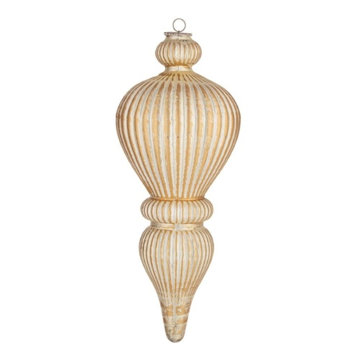 PENDAGLIO VETRO EMILIAN GOCCIA ORO H.51